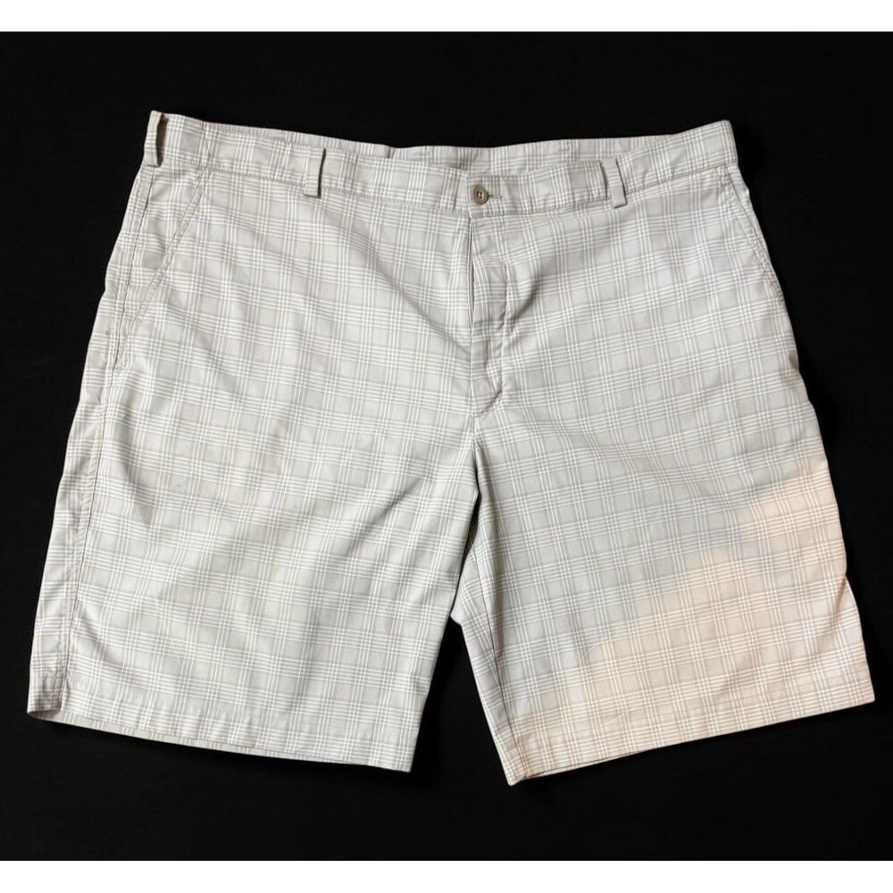 Nike Grey Plaid Dri-FIT Golf Chino Shorts - Size 42 - Tour Performance
